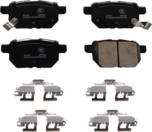 تيل فرامل سيراميك خلفي D1354 لسيارة بونتياك فايب 2009-2010 | سليل tC 2011-2016، xB 2008-2015 | تويوتا كورولا 2009-2020، ماتريكس 2009-2013، بريوس 2014-2022، بريوس AWD-e، بريوس برايم، يارس in Kuwait