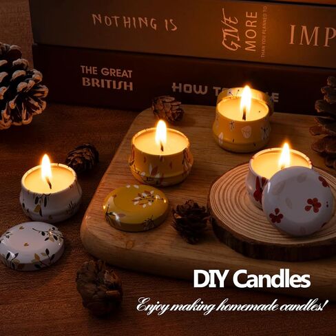 10Gram Lip Balm Containers, 12pcs Round Metal Salve Tins with Lids, Mini Candle Jars, Small Sample Containers for Balms, Salves, Cosmetic, Nail Polish, DIY Items in Saudi Arabia