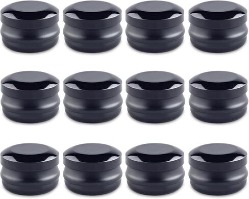 10Gram Lip Balm Containers, 12pcs Round Metal Salve Tins with Lids, Mini Candle Jars, Small Sample Containers for Balms, Salves, Cosmetic, Nail Polish, DIY Items in Saudi Arabia