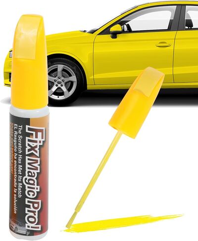 RACOONA Touch Up Paint Pen,2 in 1 Car Paint Scratch Repair,Car Scratch Remover for Deep Scratches,Car Accessories Car Paint Pen,Automotive Touch Up Paint Pen,Car Paint Touch Up for Car Scratch (Yellow) in Saudi Arabia