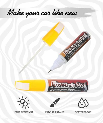 RACOONA Touch Up Paint Pen,2 in 1 Car Paint Scratch Repair,Car Scratch Remover for Deep Scratches,Car Accessories Car Paint Pen,Automotive Touch Up Paint Pen,Car Paint Touch Up for Car Scratch (Yellow) in Saudi Arabia