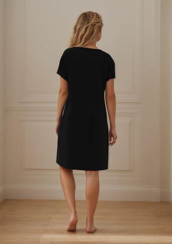 weVSwe Nightgowns for Women Short Sleeve Nightshirt Comfy Night Dress Sleepwear Casual Plus Size S-XXL in Saudi Arabia