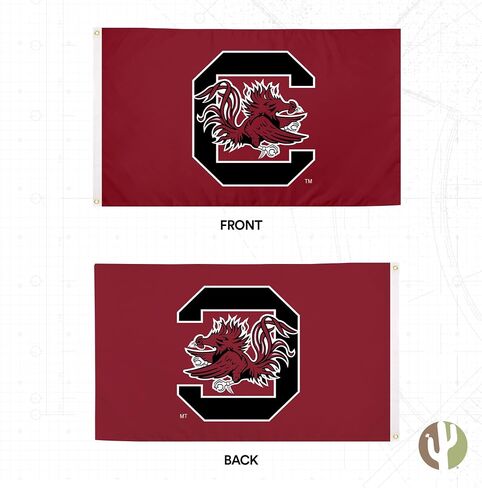 Desert Cactus University of South Carolina Flag Gamecocks USC Cocky Flag Banners 100% Polyester Indoor Outdoor 3x5 feet Flags (Design K) in Saudi Arabia