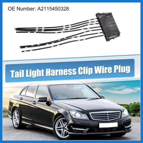 الذيل ضوء الأسلاك تسخير لمرسيدس بنز W204 C180 C200 C230 C25 C300 C63 رقم A2115450328 تسخير كليب موصل ضفيرة اكسسوارات السيارات in Saudi Arabia