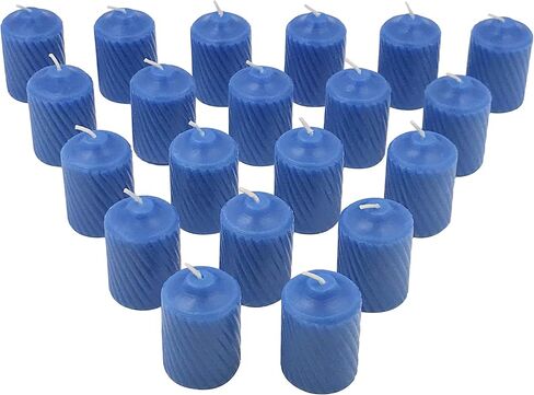 General Wax 15 Hour Scented Votive Candles 20 Candles Per Box with Texured Finish (MediumBlue Ocean Mist Scent) in Saudi Arabia