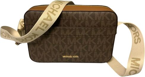Michael Michael Kors Womens Maeve Large East-West Crossbody Brown in Kuwait