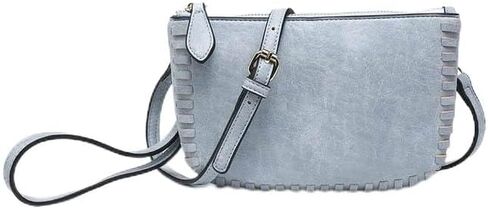 JEN & CO. Bonnie Vegan Leather Small Crossbody Bags Whipstitch Wristlet Wallets Clutch Purses Shoulder Handbag for Women in Kuwait