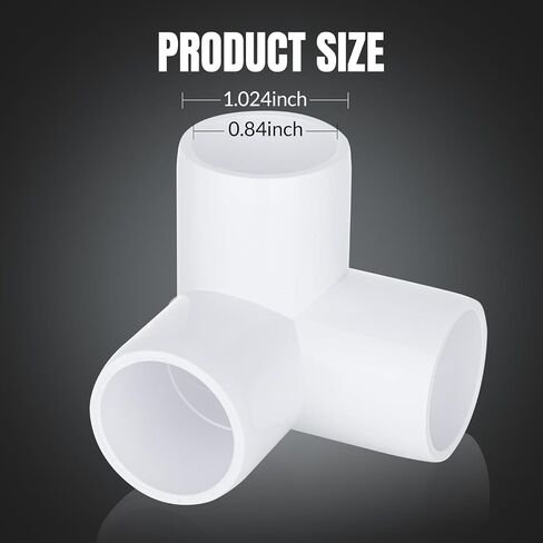 20-حزمة 1/2 بوصة المحملة تركيب PVC 3 طريقة الأثاث الصف الأنابيب الكوع موصل DIY بها بنفسك PVC الجرف تجهيزات أنابيب الدفيئة in Kuwait