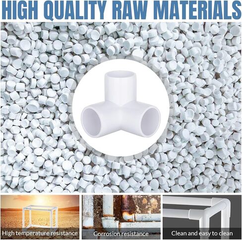 20-حزمة 1/2 بوصة المحملة تركيب PVC 3 طريقة الأثاث الصف الأنابيب الكوع موصل DIY بها بنفسك PVC الجرف تجهيزات أنابيب الدفيئة in Kuwait