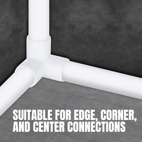 20-حزمة 1/2 بوصة المحملة تركيب PVC 3 طريقة الأثاث الصف الأنابيب الكوع موصل DIY بها بنفسك PVC الجرف تجهيزات أنابيب الدفيئة in Kuwait