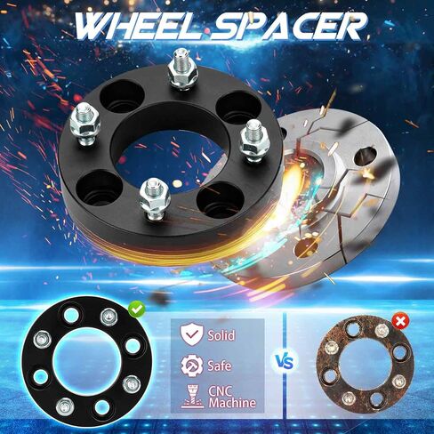 فواصل عجلات 4x110 1.25 بوصة، محول عجلة 4 عروات، مناسب لهوندا سوزوكي ياماها كاواساكي فورمان 400 450 500 رانشر 350 400 420 رينكون 650 680 فورتراكس 300 350، 76 مم تتحمل M10x1.25 مسمار 4 قطع in Kuwait