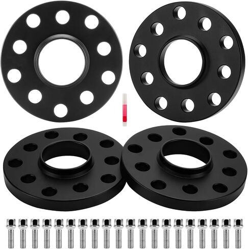 فواصل عجلة محورية 15 مم 5 × 100 5 × 112 خيط 14 مم × 1.5 محور تتحمل 57.1 مم لسيارة Audi TT A3 A4 A6 A8 S4 S6 S8، لمحولات عجلة الألومنيوم Corrado Beetle EOS CC 4 قطع in Kuwait