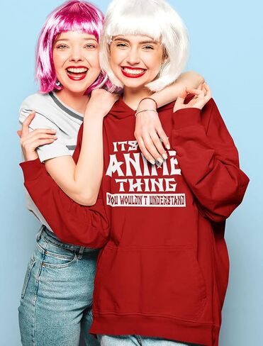 It's an Anime Thing You Wouldn't Understand Hoodies for Women Teen Girls Manga Novelty Pullover Hoodies in Kuwait