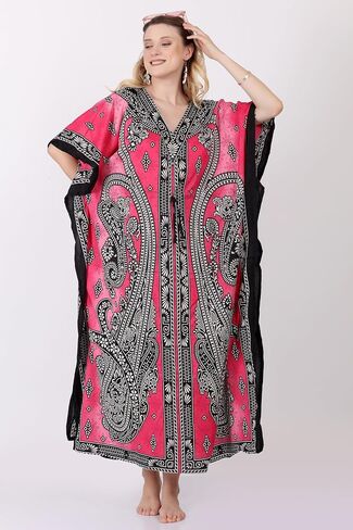 السيدات القفطان تونك كيمونو ماكسي المرأة Dashiki القفطان الأفريقي حجم كبير صالة الفتيات كيمونو in Saudi Arabia