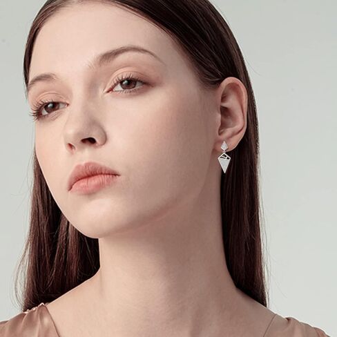 أقراط YFN أوبال من الفضة الإسترلينية أقراط متدلية على شكل قطرة هدايا مجوهرات للنساء in Kuwait