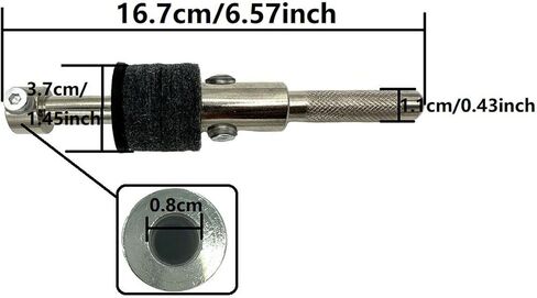 Cymbal Holder Attachment 4 inch Cymbal Stacker with 360° Mounting Multi-Clamp Adjustable Cymbal Boom Arm Connector Mounting Attachment for Splash Cymbal Hi-Hat Cymbal Stand in Saudi Arabia
