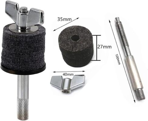 Cymbal Holder Attachment 4 inch Cymbal Stacker with 360° Mounting Multi-Clamp Adjustable Cymbal Boom Arm Connector Mounting Attachment for Splash Cymbal Hi-Hat Cymbal Stand in Saudi Arabia