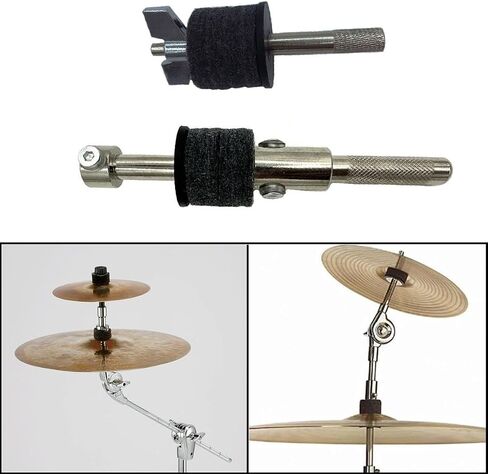 Cymbal Holder Attachment 4 inch Cymbal Stacker with 360° Mounting Multi-Clamp Adjustable Cymbal Boom Arm Connector Mounting Attachment for Splash Cymbal Hi-Hat Cymbal Stand in Saudi Arabia