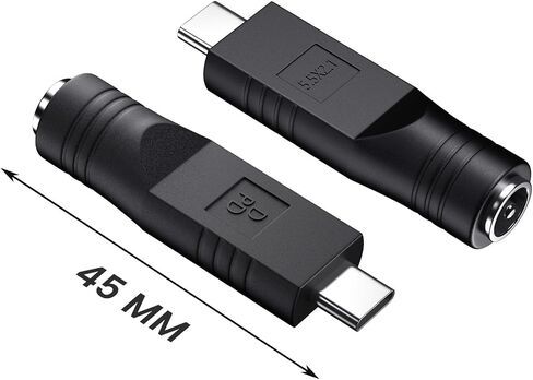 weishan 2-Pack USB C Female to DC Power Adapter for Starlink Mini, PD 100W Type C Fast Charging Extension Adapter with Outdoor Waterproof DC Barrel in Kuwait