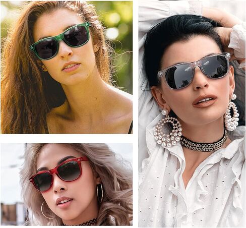 Joopin 3 حزمة نظارات شمسية مربعة عصرية نظارات شمسية مستقطبة UV400 حماية ظلال الموضة للنساء والرجال أشعة مظللة in Kuwait