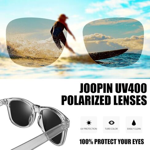 Joopin 3 حزمة نظارات شمسية مربعة عصرية نظارات شمسية مستقطبة UV400 حماية ظلال الموضة للنساء والرجال أشعة مظللة in Kuwait