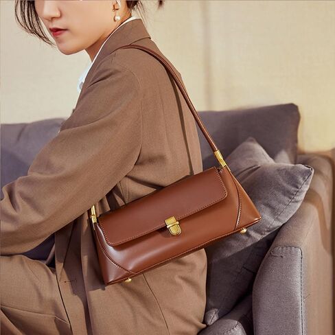Shoulder Bag for Women Shoulder Purse Leather Handbags Crossbody Bag Purse for Women Retro Classic Small Leather Purses in Saudi Arabia