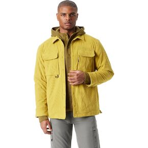 BASS OUTDOOR Men's Cordurory Snap Front Worker Shacket with 4 Usable Pockets Standard