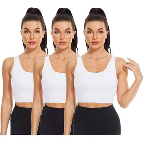 حمالة صدر مدمجة بدون أكمام من القطن مع حمالة صدر قصيرة للارتداء اليومي in Kuwait