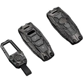 Heavy Key Fob Cover Case Protector Suitable for Keychain, Accessories for 2019-2024 Venza, RAV4 Prime, Land Cruiser, Fortuner, Grand Highlander, Corolla Cross, Hilux,Tundra