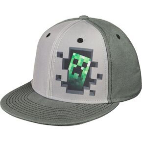 قبعة بيسبول JINX Minecraft 'Creeper Inside' للكبار (رمادي، مقاس البالغين) in Kuwait