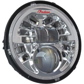 Indian Motorcycle Pathfinder Adaptive 5.75 LED Headlights High and Low Beam for Scout, Scout Bobber, Scout Rogue, Scout Sixty Models and More, Gloss Black, 15 Individual Beams - 2884996-266