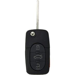 Keyless2Go Replacement for New Uncut Keyless Entry Remote Car Flip Key Fob for Select Vehicles That use 4D0837231E Remote