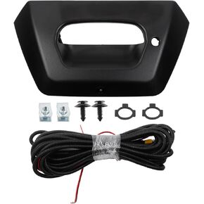 Tailgate Handle Bezel Trim Backup Camera Compatible with 2002-2006 Chevy Chevrolet Avalanche 1500 2500 Pickup Truck Replaces 15094722 GM1916104 GM1916105