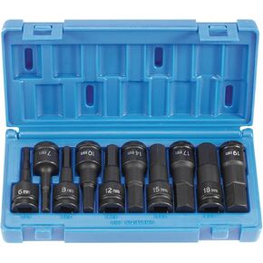 Grey Pneumatic (1498MH 1/2" Drive 10-Piece Metric Hex Driver Socket Set