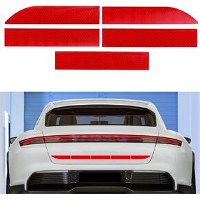Strong Reflective Stripe Stickers, Waterproof Self Adhesive Stickers, Car Bumper Reflective Stickers, Waterproof Self Adhesive Stickers, Safety Warning Reflective Stickers Fit for Car SUVs (Yellow)
