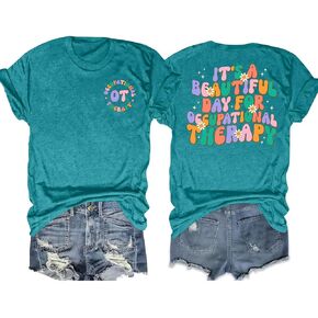 Occupational Therapy Shirts for Women: Funny OT Therapist Tshirt Occupational Therapist Gifts Tee top