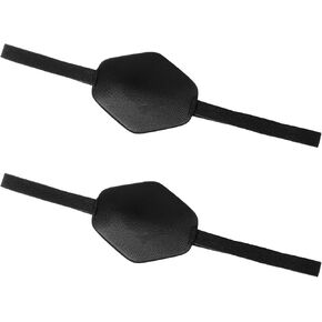 Eye Patches 2 Pcs Adjustable Single Eye Mask Eye Patch for Right Left Eyes with Buckle Soft Eye Patch Black Vision Pad 3D Groove Eye Mask for Decoration Women Men
