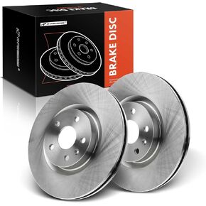A-Premium 13.57 inch (345mm) Front Vented Disc Brake Rotors Compatible with Select Chevy, Buick and Cadillac Models - Regal 2014-2017, CTS 2008-2014, XTS 2013-2019, Caprice 2011-2017, 2-PC Set