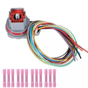 Wire Harness Pigtail Repair Kit Fit for Ford Shift Solenoid 5R55S 5R55W Connector with Automatic Transmission Replace A46445A 46445AK 16445GK 3500165