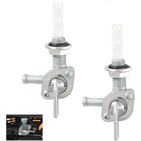 Fuel Tank Petcock Shut Off Valve Switch Gas Tank 2 Pcs for 50cc 70cc 90cc 110cc 125cc 150cc ATV Quad Dirt Bike EU1000i EU2000i EU3000i for Yamaha EF2000iSv2 EF6300iSDE Threads 28-1783-V M10X1.25