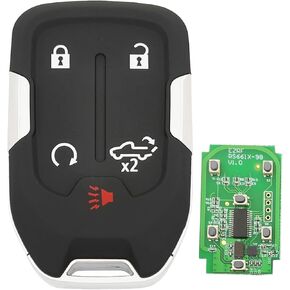 5 Buttons Smart Keyless Entry Key Fob fit for 2019-2020 GMC Sierra 1500 2500HD 3500HD Chevy Silverado HYQ1AA 315MHz