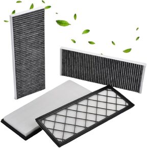 1658375-00-A 1658376-00-A Cabin Air Filter,Air Intake Filter with Activated Carbon,Fit for Tesla Model Y 2020-2024 Replace 1658375-00-A 1658376-00-A(4PCS)