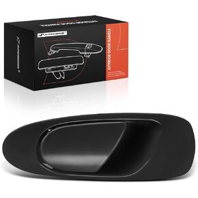 A-Premium Rear Left Driver Side Exterior Door Handle Compatible with Honda Civic 1992 1993 1994 1995 Sedan, Textured Black, Replace# 72680-SR4-003