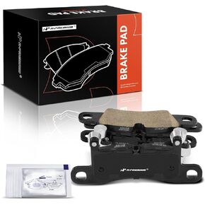 A-Premium Rear Ceramic Disc Brake Pads Set Compatible with Porsche Cayenne 2011-2018 & Volkswagen Touareg 2011-2017, 4 Pcs