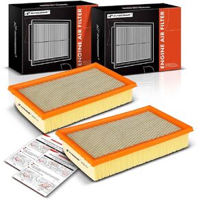 A-Premium 2-PC Engine Air Filter Compatible with Jaguar XF 2009-2015, XFR 2010-2015, XFR-S 2013-2015, XJ 2010-2019, XJ8 2004-2009, XJR 2004-2009/2014-2017, XJR575, S-Type, Super V8, Vanden Plas