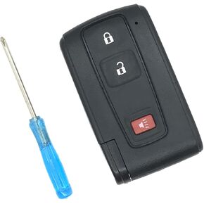 Replacement Keyless Entry Remote Smart Key Fob Shell Case Fit for Toyota Prius 2004-2009 Key Fob Cover (Black)