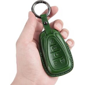 for Chevy Key Fob Cover, Chevrolet Key Case Shell with Keychain Lanyard Compatible with Chevy Malibu Equinox Traverse Camaro Cruze Blazer Volt Bolt Smart 4 Buttons Key Holder