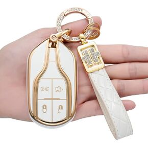 Fashion Diamond Key Fob Shell Compatible with 2013-up Maserati Quattroporte, Ghibli, 2017-up Levante Keyless Smart Key