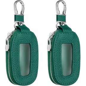 HARFINGTON Universal Premium Car Key Fob Case Genuine Leather Key Fob Protector Cover Smart Key Fob Holder