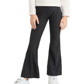 Girl's Flare Leggings with Pockets Kids Stretch Bell Bottoms Flare Pants Dance Bell Bottoms Leggings Size 5-12Y